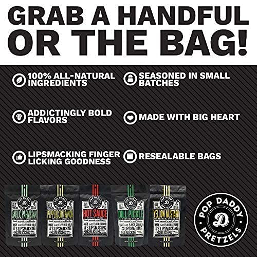 Pop Daddy Flavored Pretzels Sticks Healthy Gourmet Pretzels Snacks