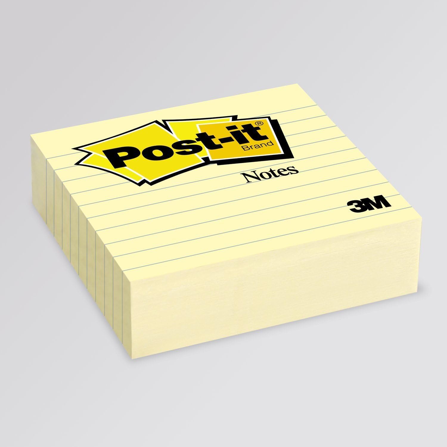 Postit Notes Canary Yellow Lined Note Pad 1 Pad Of 300 Sheets