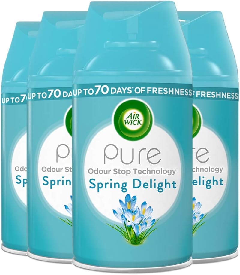 Air Wick Spring Delight Automatic Air Freshener Refills 250ml Pack 4