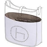DGAZ Lightweight Purse Organizer Insert for Hermes Evelyne Bag,Silk and Dupontpaper handbag inner for Luxury Bags(Etoupe grey,TPM)