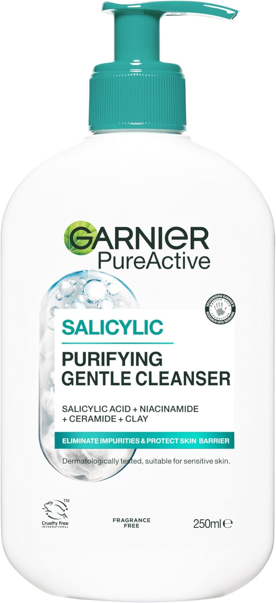 Garnier Pure Active Salicylic Purifying Gentle Cleanser 250ml