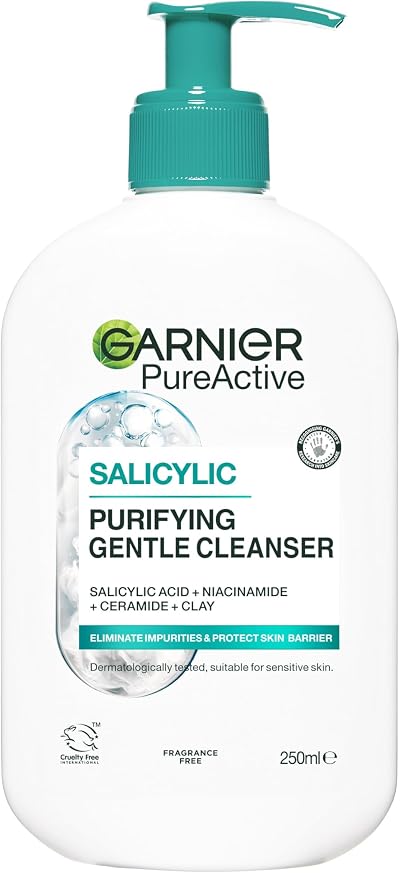 Garnier Pure Active Salicylic Purifying Gentle Cleanser 250ml
