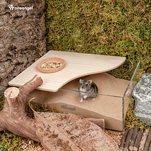 Niteangel Animal SandBath Box Acrylic Critter's Sand Bath Shower