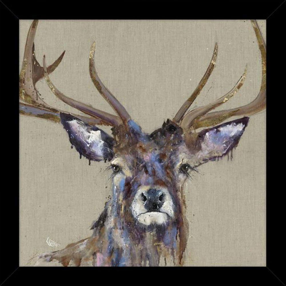 Artko Small Framed Print - Duchess the Stag by Louise Luton - Stunning Contemporary Artwork
