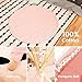 JoyNote Kids Teepee Tent Indoor Outdoor Children Indian Play Tent 4 Wooden Poles Canvas Tipi with Cotton Mat, Carry Bag, Decorations Star Stickers & Flag (Pink)