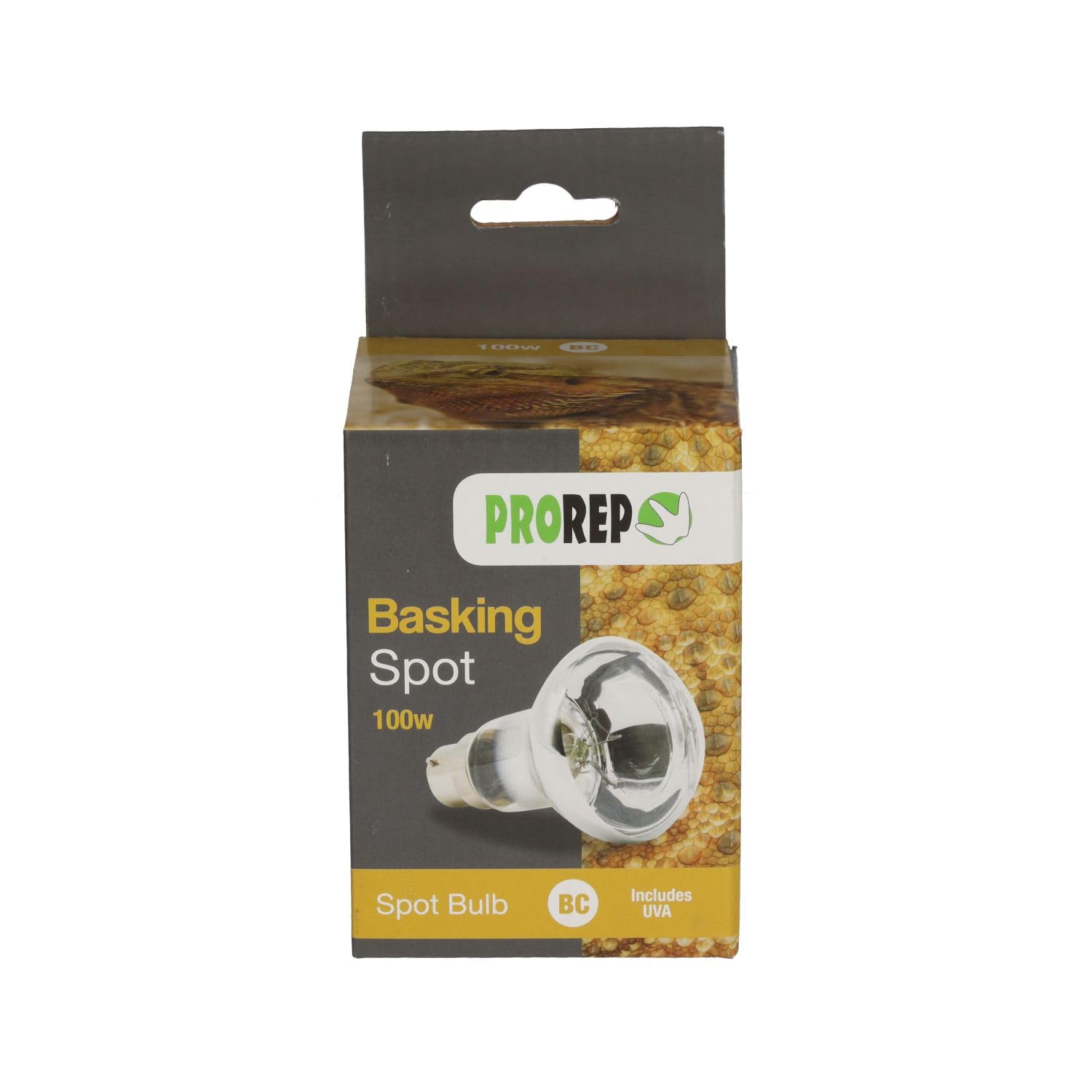 ProRep Basking Spot Lamp 100 Watts BC | Bayonet Basking Bulbs | Clear Reflector Spot Bulb | Reptile Lighting | Spotlight