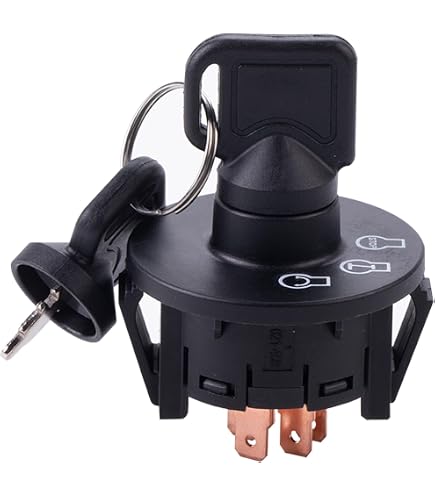 AIB2C Ignition Switch 117-2222 137-4101 with 2 Keys for Exmark Vantage, Toro TimeCutter Z4200 Z4235 Z5035 Z5060 Z4202 AIB2C Ignition Switch 117-2222 137-4101 with 2 Keys for Exmark Vantage, Toro TimeCutter Z4200 Z4235 Z5035 Z5060 Z4202