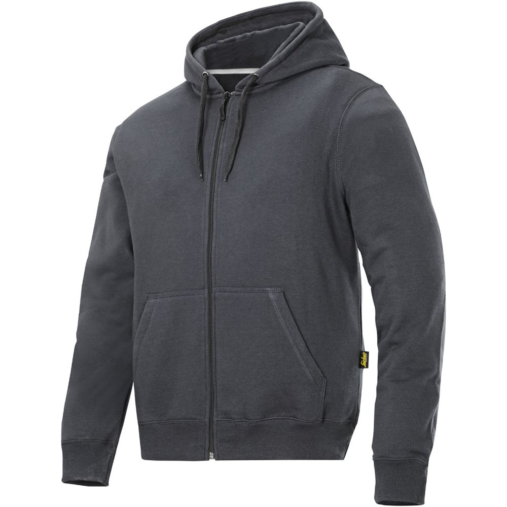 Snickers 28015800007 Size X-Large Zip Hoodie - Steel Grey
