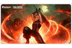 Ultra PRO - Final Fantasy x Universes Beyond Cloud, Midgar Mercenary (Commander) Playmat for Magic: The Gathering | Card Game