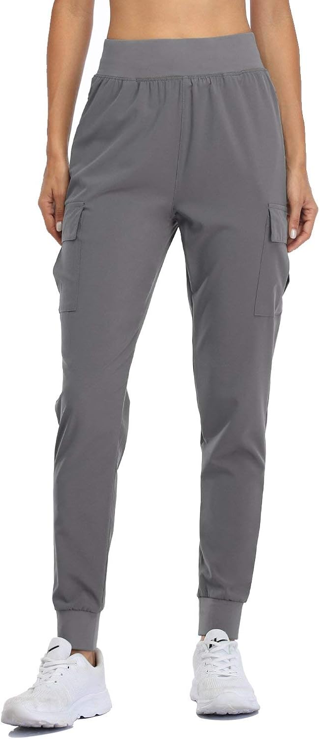 Willit Women's Lounge Joggers Cargo Hiking Pants Quick Dry Athletic Workout Pants Clothes Drawstring Pockets: Sports & Outdoors