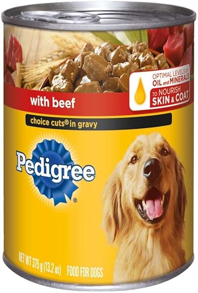 PEDIGREE CHOICE CUTS IN GRAVY WITH BEEF CANNED DOG FOOD 13.2 OUNCES
