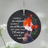 Global Designs Christmas Robin Grave Stick Marker Plaque 25x11cm view 5