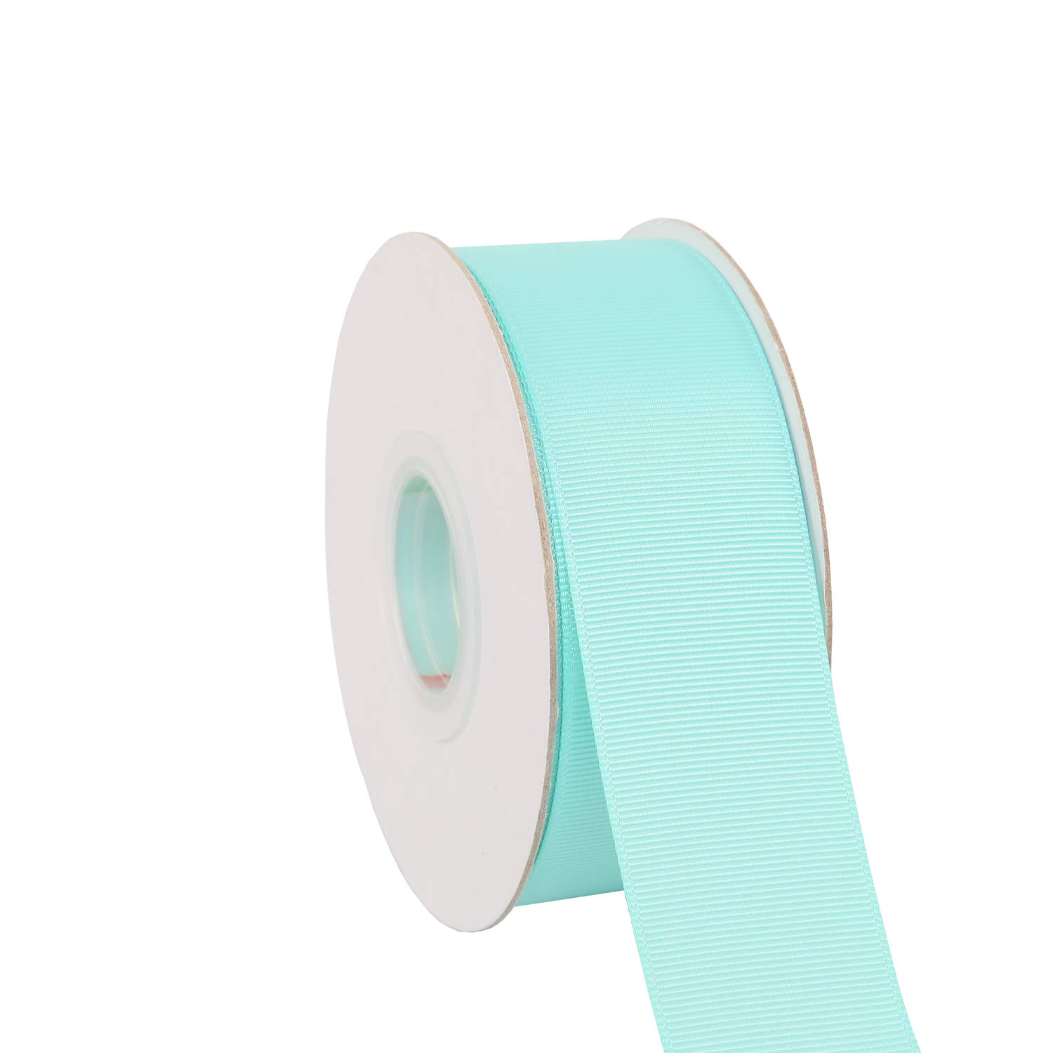 Ribbonitlux 38mm Wide Solid Grosgrain Ribbon 22 Meters (314-Aqua, Set for Gift Wrapping, Party Decor, Sewing Applications, Wedding and Craft