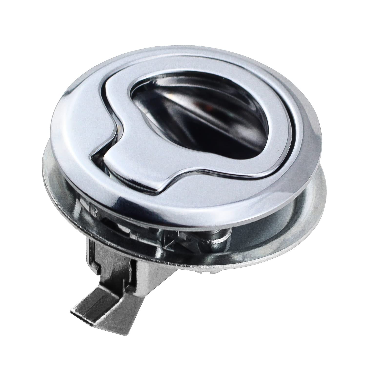 Prmape Stainless Steel Flush Pull Hatch Latch Slam Latch, Boat Hatch LockFlush Pull Latch for RV Marine Boat RV 1.5 Inch Silver