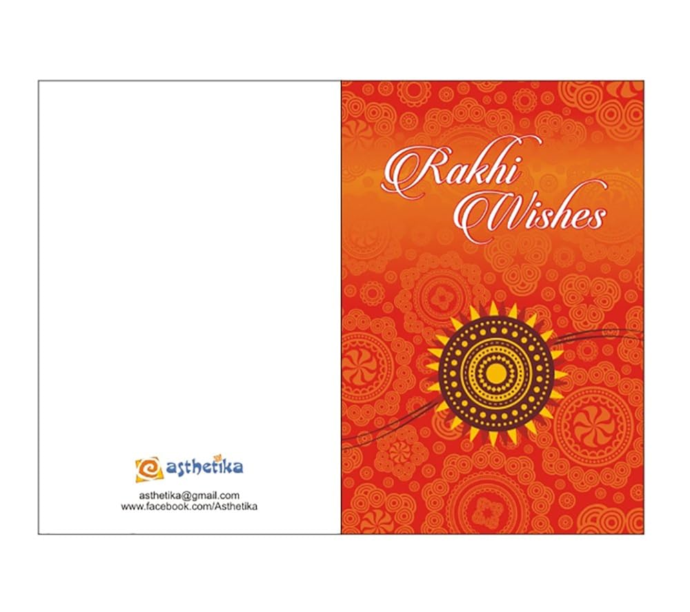 asthetika brown sandalwood rudraksh rakhi for men - set of 2