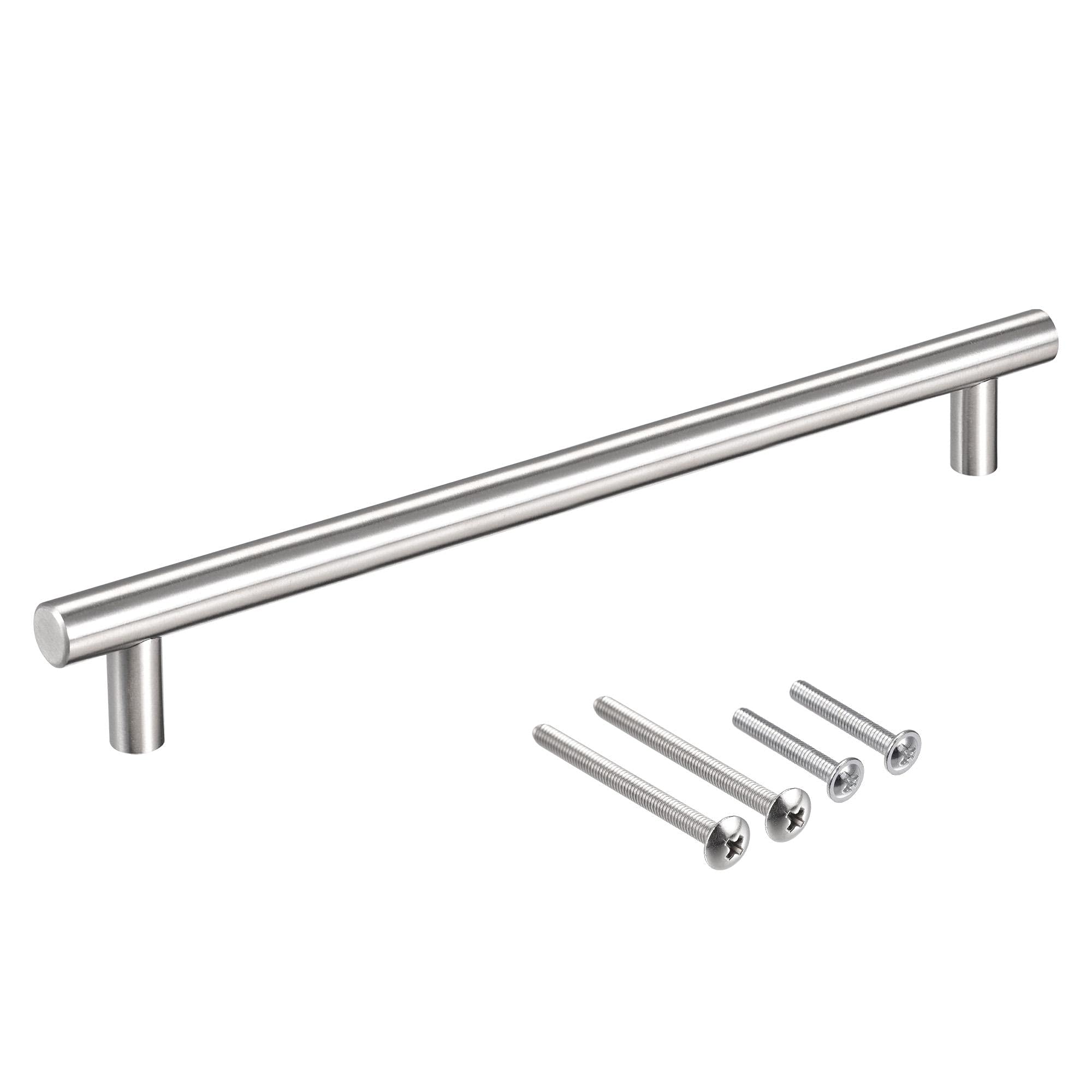 sourcing map T Bar Pull Handle, 10"(250mm) Length 12mm Dia Stainless Steel Cabinet Pulls 6.3"(160mm) Hole Center Distance