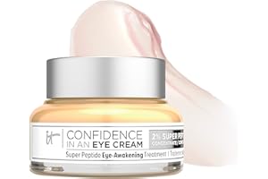 IT Cosmetics Confidence in an Eye Cream, Anti Aging Eye Cream for Dark Circles, Crow's Feet, Lack of Firmness & Dryness, 48HR Hydration with 2% Super Peptide Concentrate, for Day + Night