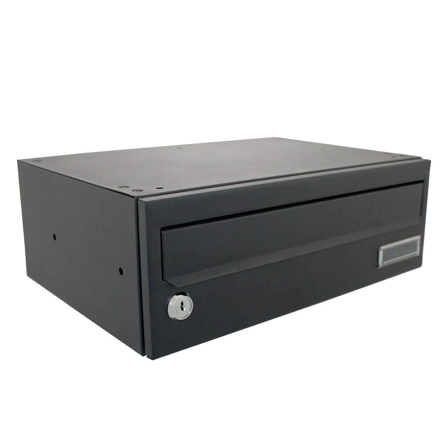 Sterling Wharfe Horizontal Postbox, Black