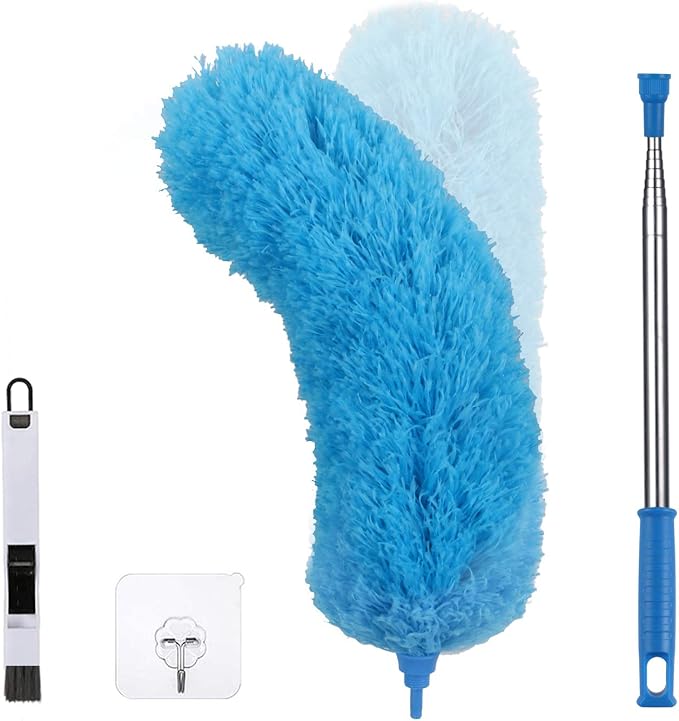 Vicloon Feather Duster Extendable, 100 Inches Microfiber Duster