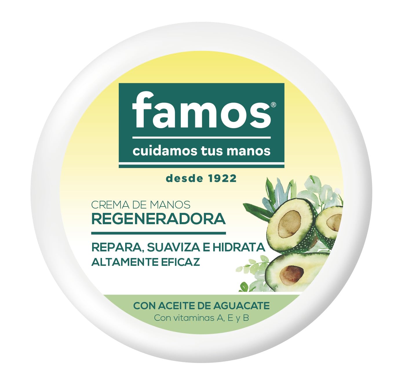 Famos Regenerating Cream For Hands Tarrina 250 ml