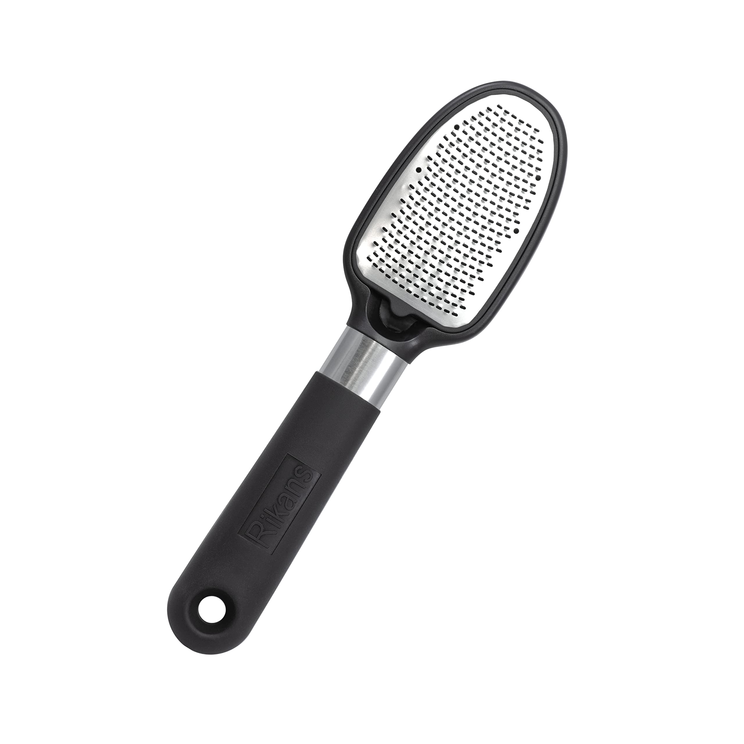 Rikans Foot File Foot Rasp Callus Remover Dead Skin Remover Double Sided Foot Scrubber Foot Care Pedicure Tool to Remove Hard Skin Can Be Used Wet or Dry Skin Surgical Grade Stainless Steel File