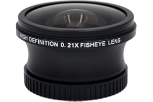 0.16x High Definition Fish-Eye Lens (30mm) For Sony Handycam DCR-SR65