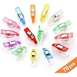 Lot De 50pcs Clips Pinces En Plastique Pour Reliure Couture Artisanat