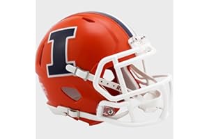 Illinois Fighting Illini Orange NCAA Riddell Speed Mini Football Helmet