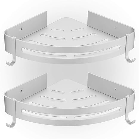 HBselect 2 Estanterías Para Baño Cocina Ducha Estantería De Aluminio