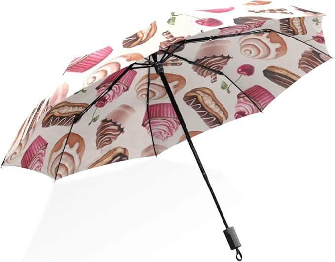 Cute Folding Umbrella Chocolate Eclair Cinnamon Bun And