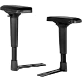 Skuehod Height Adjustable Chair Arms Armrest Pair Replacement Parts Fits Most Office Gaming Boss Chairs,4D Black