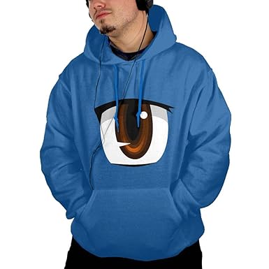 Amazon Com Youth Sweatshirt With Anime Eye For Men Sport Hoodie