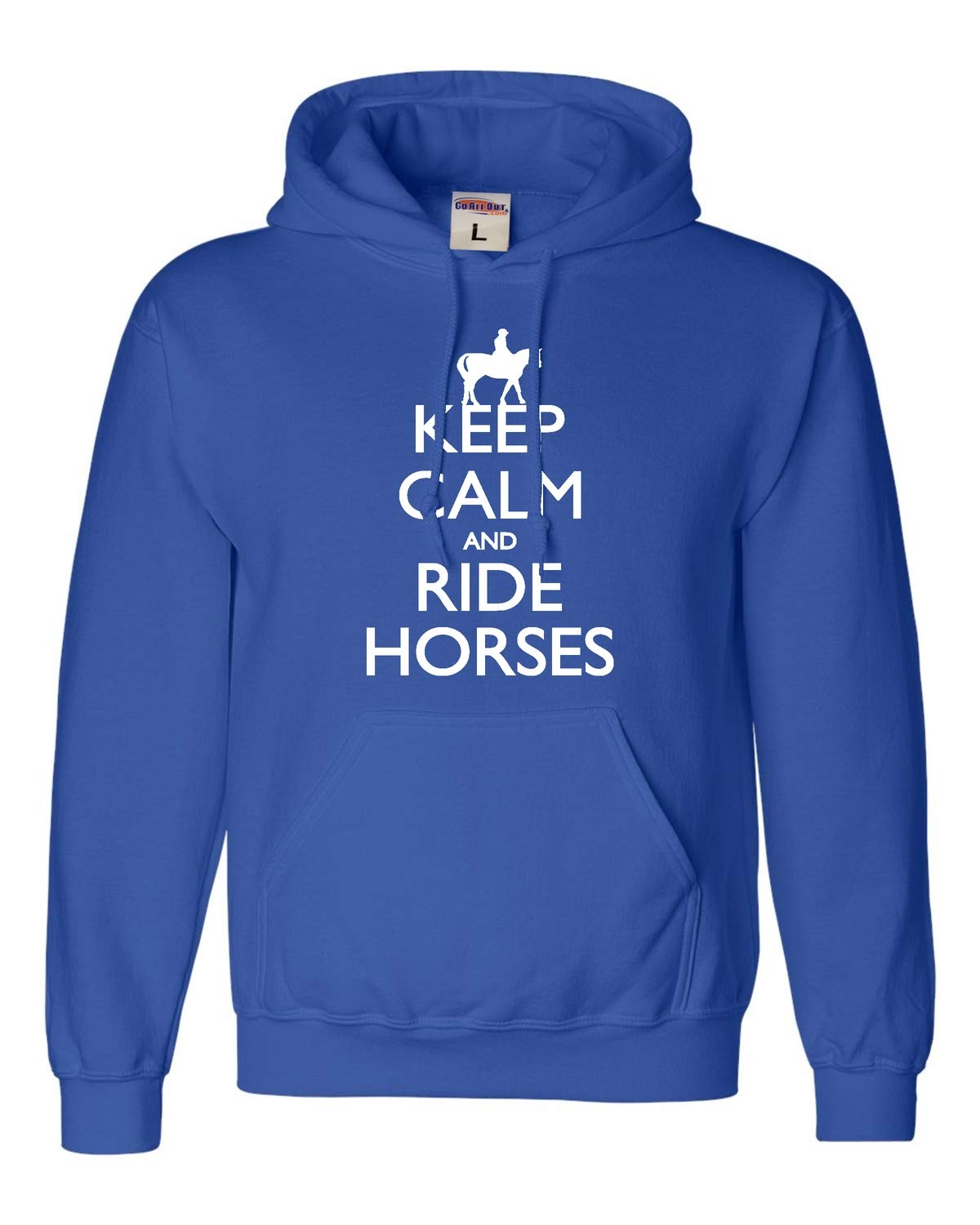 Go All Out 3X-Large Royal Mens Keep Calm And Ride