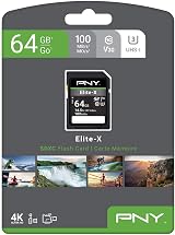 PNY Elite-X 64GB SDXC Class 10 UHS-I U3 100MB/s Card view 9