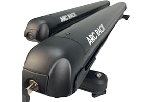 Arc Rack 36" (Black) Low Profile Ski Rack for Car Roof & Snowboard Roof Rack Accommodates 6 Skis/4 Snow Boards, Fits Most Cro