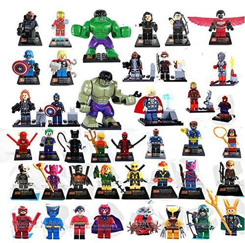 Minifigures 40pcs/lot Building Blocks Toy Compatible with Lego No Orignial Box,new in Sealed Bag