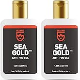 Gear AID Sea Gold Anti-Fog Gel Coating for Scuba Dive Masks, 1.25 oz