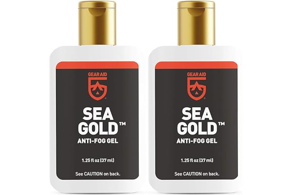 Gear AID Sea Gold Anti-Fog Gel Coating for Scuba Dive Masks, 1.25 oz