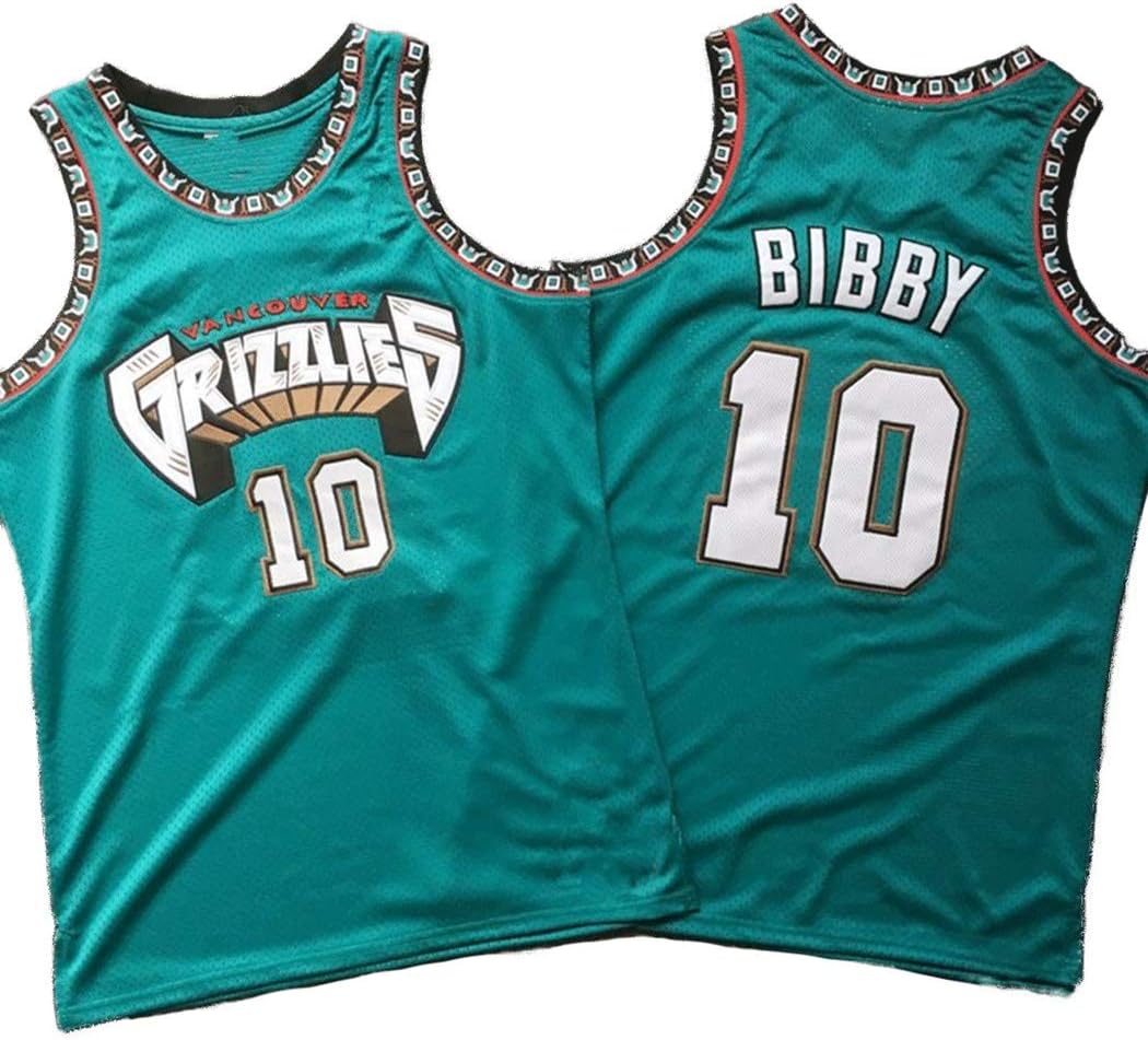 Mike Bibby 10# Men's Bib basketball jersey, Memphis Grizzlies season uniform, NBA sleeveless unisex, S -XXL