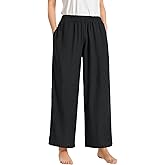 Latuza Women's Petite Wide Leg Pants Casual Summer Flowy Pants