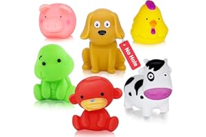 QLKYTALA Bathtub Toys for Toddlers 1-3 - Mold Free No Hole Baby Kids Infant Bath Toys 6-12-18-24 Months Water Pool Toys Age 1 2 3 4 5 6 Shower Gifts for Boys Girls 1-6 Year Old Newborn Bathtime Essentials