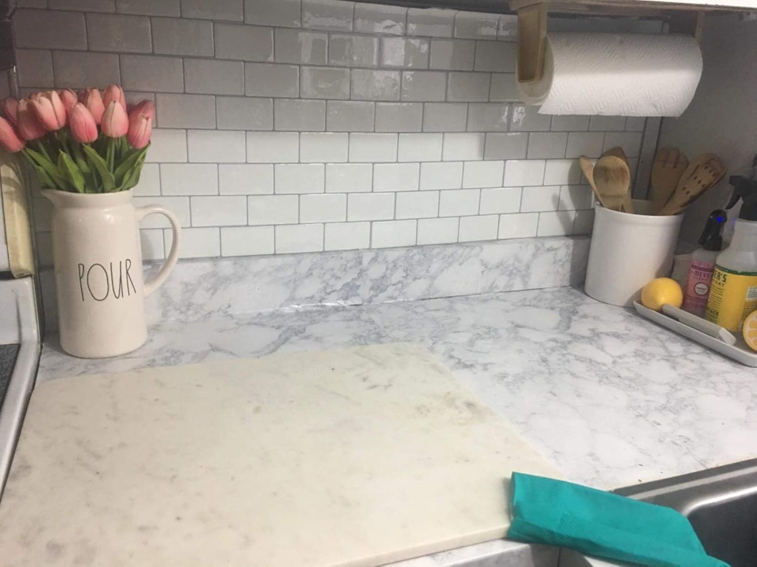 Art3d 12"x12" Peel and Stick Backsplash Tile Subway Sticker White for Kitchen (10-Sheet): Home Improvement
