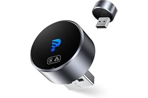 2026 Upgrade Wireless CarPlay & Android Auto Adapter,2 in 1 Mini USB Design Car Play Adapter Plug & Play USB Dongle, Convert 