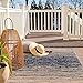 Fab Habitat Outdoor Rug - Waterproof, Fade Resistant, Crease-Free - Premium Recycled Plastic - Distressed Abstract Stripes - Patio, Deck, Porch, Balcony, Laundry Room - Brooklyn - Blue - 4 x 6 ft