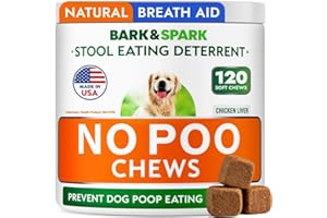 No Poo Chews for Dogs - Coprophagia & Stool Eating Deterrent with Probiotics, Digestive Enzymes & Breath Aid Support - Stop D