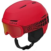 Giro Spur Combo Pack Toddler Ski Helmet - Snowboarding Helmet with Matching Goggles for Kids, Boys, and Girls - Matte Bright Red XS (48.5-52cm)