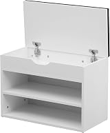 AVC Designs 60cm White Wooden Shoe Bench Storage Cabinet Organiser Seating view 9
