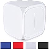 Neewer 60x60 inch/150x150 cm Photo Studio Shooting Tent Light Cube Diffusion Soft Box Kit with 4 Colors Backdrops (Red Dark Blue Black White) for Photography