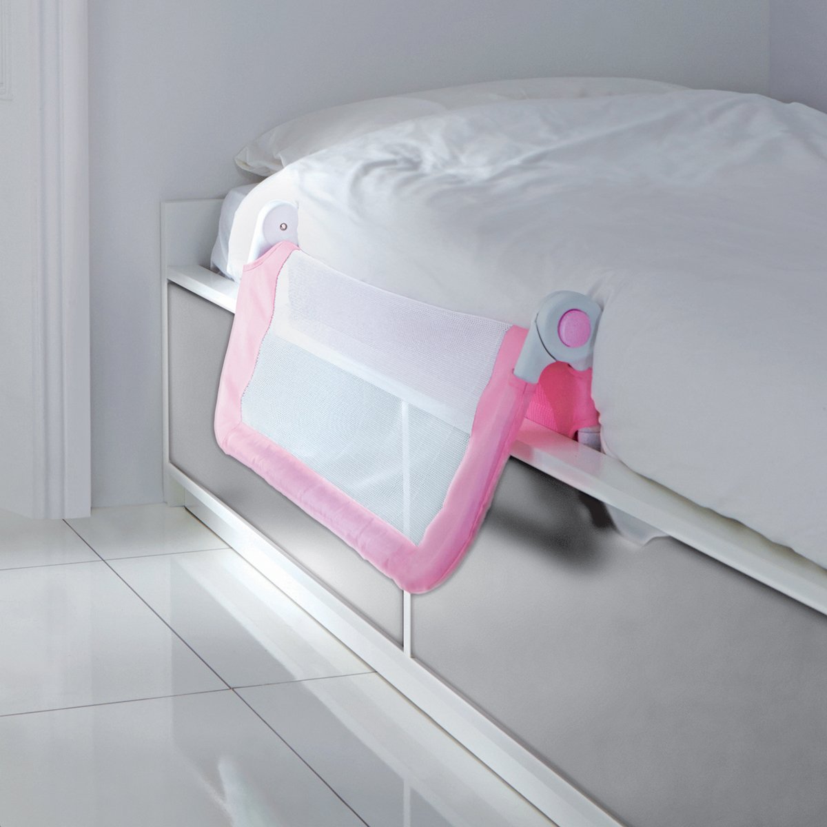 pink bed guard