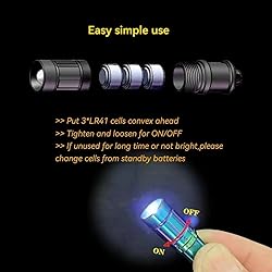 Smallest Super Mini Small Tiny Keychain Flashlight